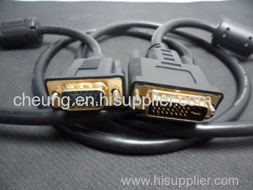 DVI 24+5 to VGA Monitor Cable