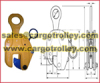 Vertical lifting clamps for lifting steel plates