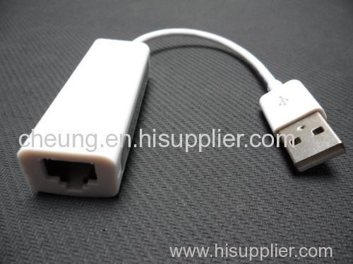 USB 2.0male to female RJ45 Ethernet adapter with cable