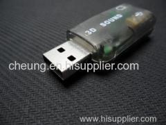 USB 2.0 3D SOUND CARD AUDIO ADAPTER 5.1 CHANNEL