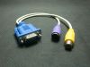 VGA SVGA to RCA S-Video AV TV Adapter Converter Cable