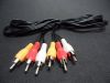 5 FT Triple 3 RCA Composite Audio Video AV Cable