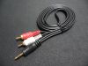 3.5mm Plug Jack to 2-RCA Male stereo audio cable