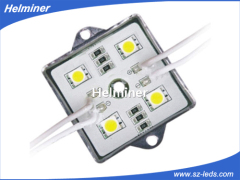 Aluminum-shell,36*36mm 4Leds/pcs Waterproof LED Module Lights, SMD5050 High brightness