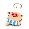 Happy Pig PVC Keychain