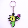 Custom Made Sunflower PVC Keyring