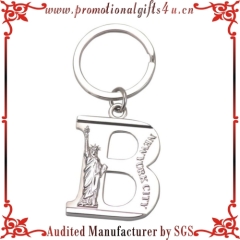 3D metal letter key chains.B