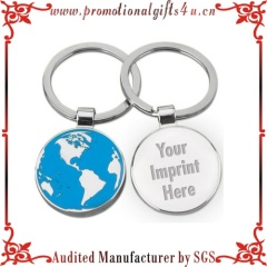 Global Metal Keyring with Imprint Logo for Promotional Gifts