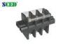 Black Pitch 13.0mm Feed Through Terminal Block Connectors With 2P - 24P 600V 40A