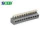 5.0mm Pitch Pcb Screwless Terminal Block , 300v Single Deck Spring Terminal Block