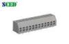 Single Deck Pcb Spring Terminal Block Pitch 5.00mm , 2P - 24P , 300V 10A