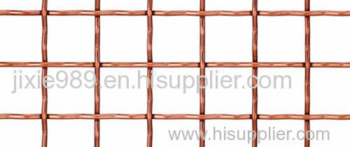 Crimped copper wire mesh owing more strength and stability