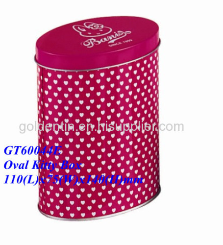 Wholesale Oval food Blank Tin Boxes, Food Blank Gift Boxes|Goldentinbox.com