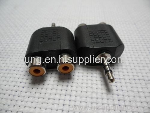3.5mm Male to 2 RCA Female Y Splitter Audio Adapter 3.5