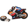 Soft pvc 3D design Motorbike flash usb drive