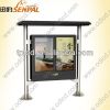 dual size touchscreen outdoor LCD information kiosk