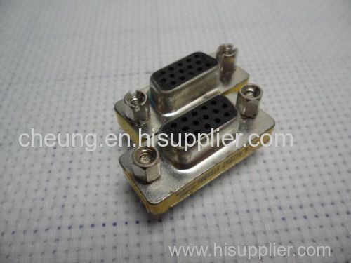 15 Pin SVGA VGA Female to Female Converter Adapter