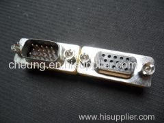 SVGA VGA 15 Pin Male to Female Gender Changer Adapter M/F