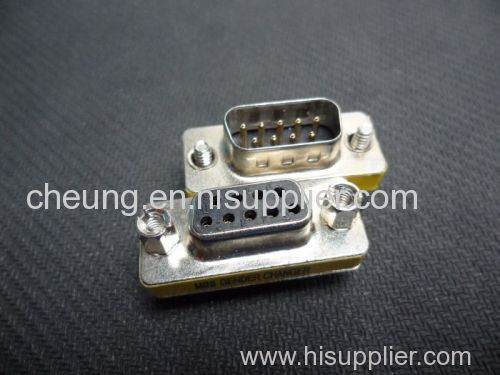 DB9 9 Pin Serial Port Male to Female RS232 Gender Changer Adapter