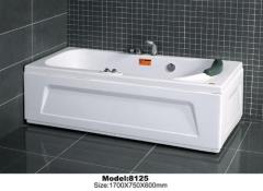 rectangle white massage bathtub