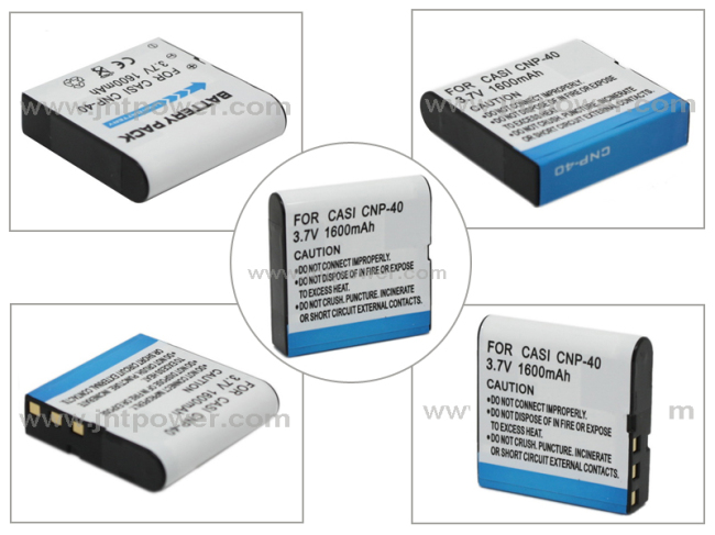 Digital battery pack for Casio CNP-40 replacement batteries