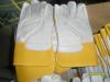 Super quality.Cow grain leather.Full palm.Working glove.Yellow 100% cotton fabric.Half lining.