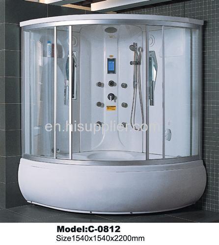 PERSON Corner Steam Shower Cabin. X/Large. Ozone