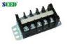 14.00mm Panel Mount Electrical Terminal Block , 600v 40a Pcb Barrier Terminal Blocks