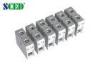 PCB Through Panel Mount Terminal Blocks With 45 Degree Wire Inlet , 14.50mm 600V 65A