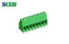 Pitch 2.54mm Electrical Terminal blocks , 125V 6A 2P-22P PCB Screw Terminal Blocks