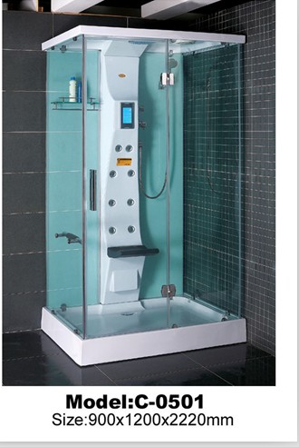 shower cabin with square style