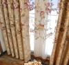 Pastoral style curtain bedroom curtains Chinese living room curtain