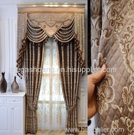 European high-end living room curtain bedroom curtains blackout Chinese curtain