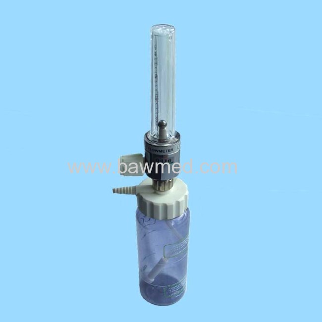 CE Approved Wall Type Medical Oxygen Flowmeter with Humidifier 