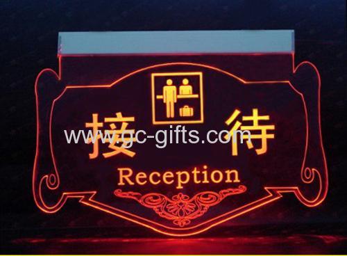 LED acrylic reception sign 