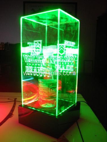 Base around LED green light product display packaging box