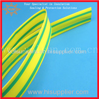 Dual color yellow and green heat shrink tube