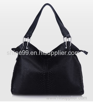 2013 Crocodile Pattern Top Layer Genuine Cow Leather Soft Touch Handbag G0361