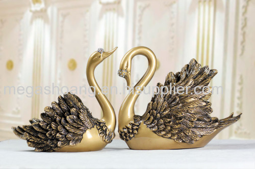 Couple Swan Ornaments Wedding Gift Crafts Ornaments Decor