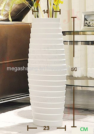 White floor vase home decor crafts ceramic vase
