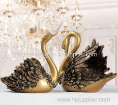 Couple Swan Ornaments Wedding Gift Crafts Ornaments Decor