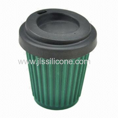Cute Silicone water cups in heavy green