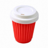 2013 reusable silicone coffee cup with lid