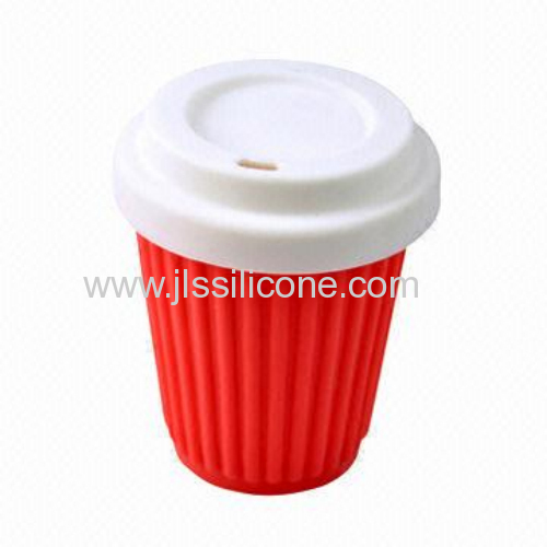 2013 reusable silicone coffee cup with lid