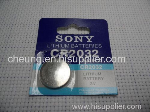 Lithium 3V CR 2032 Coin Battery Batteries For SONY