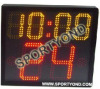 Basketball digital shot clock and game time