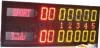 Electronic tennis scoreboards display