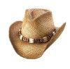 Fashion design raffia straw cowboy hats