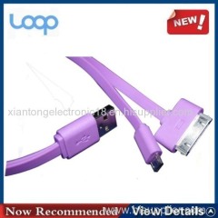 New Arrival 2 In 1 Dual Data Charge Port Usb Cable For Iphone4/4s