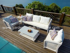 white wicker rattan garden set beautiful sofa set